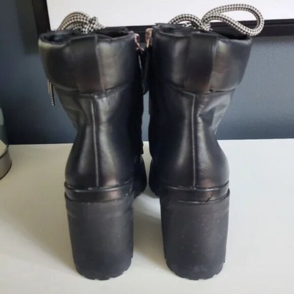 Rebecca Minkoff Black Leather Boots - Size 6 - Picture 3 of 4